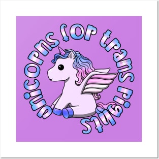 Unicorns For Trans Rights Posters and Art